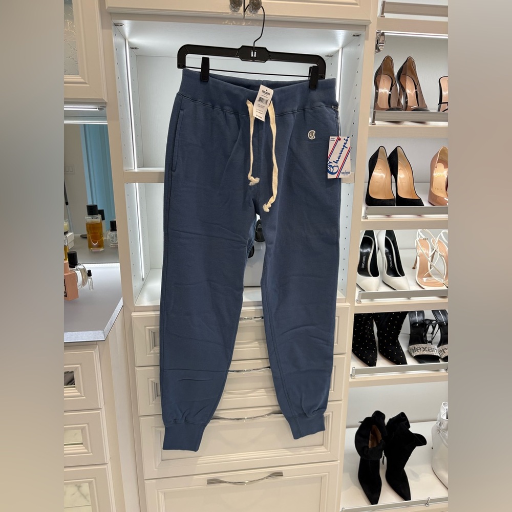 Todd Snyder Blue Grotto Slim Jogger with Cream Drawcord